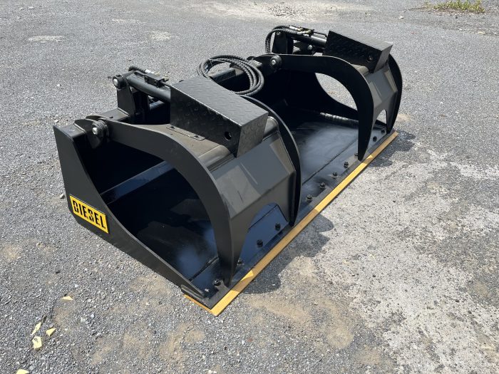 80" Heavy Duty Skid Steer Hydraulic Grapple Bucket